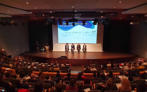 Un moment del Fòrum a l'auditori de la Diputació de Tarragona. FOTO: CEDIDA.