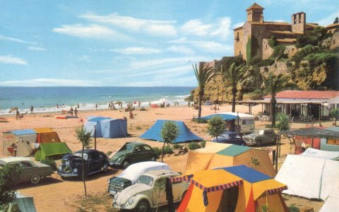Una imatge antiga del càmping. FOTO: CEDIDA.