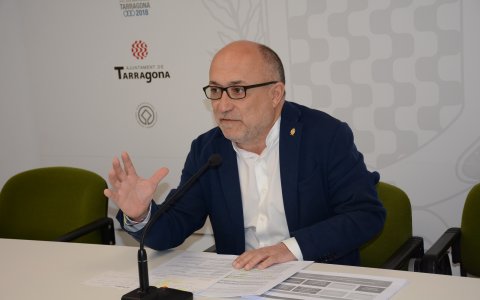 El conseller d’Ocupació i Desenvolupament Econòmic, Francesc Roca, ha fet balanç de Tarragona Impulsa. FOTO: CEDIDA.