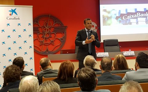 Un moment de la ponència de Jaume Masana. FOTO: CEDIDA.