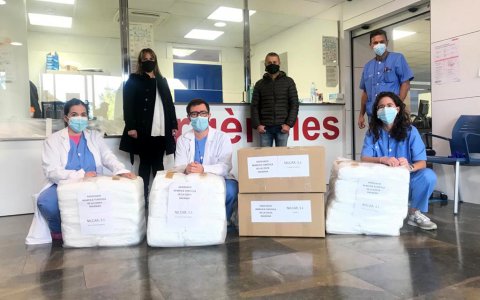 Donació de material sanitari al CUAP Reus. FOTO: CEDIDA.