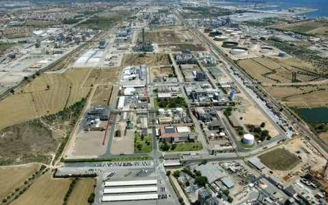 Una imatge aèria de la planta de Covestro. FOTO: CEDIDA.