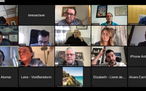 La reunió virtual de l'AMT. FOTO: CEDIDA.