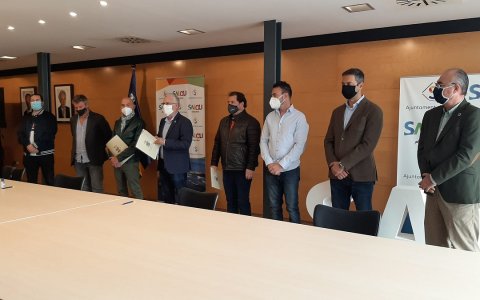Una imatge de la signatura del manifest. FOTO: CEDIDA.