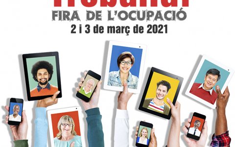 Cartell de la Fira d'Ocupació. FOTO: CEDIDA.
