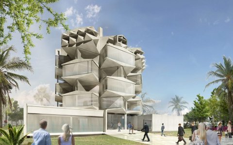 Projecció de l'edifici de l'Autoritat Portuària de Tarragona. FOTO: CEDIDA.