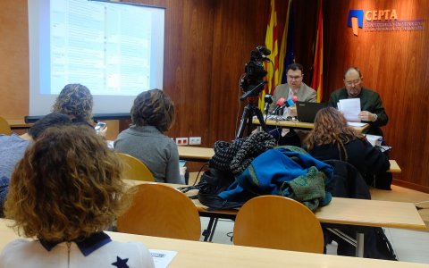 Un moment de la presentació de l'estudi. FOTO: CEDIDA.