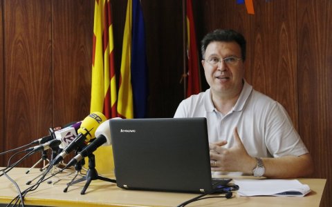 Juan Gallardo, cap del Gabinet d’Estudis de CEPTA, ha presentat les dades del teixit empresarial del 2018. FOTO: CEDIDA.