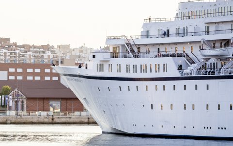 Un creuer al Port de Tarragona. FOTO:CEDIDA.