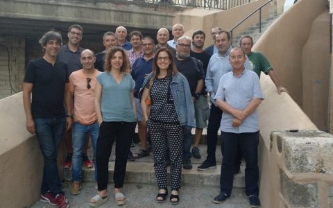 La nova junta, aquest dilluns a Falset. FOTO: CEDIDA.