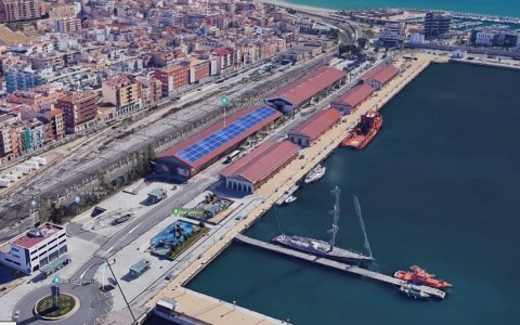 Imatge virtual dels panells, que generaran un estalvi anual de gairebé 32.000€.