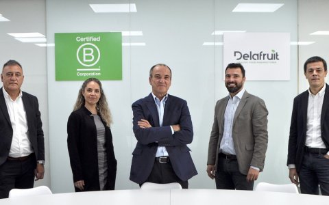 Juan José Odena, director de operaciones; Eva Segura, directora de negocio y desarrollo; Luis Blanc, CEO; Massimo Tisci, director financiero, y Xavier Salvado, director de recursos humanos y RSC).