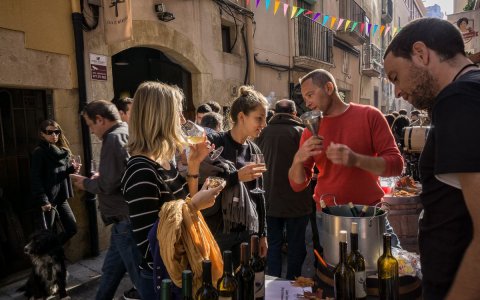 Els celllers oferiran tastos del vi d'enguany, en copa, porró o embut. FOTO: CEDIDA.