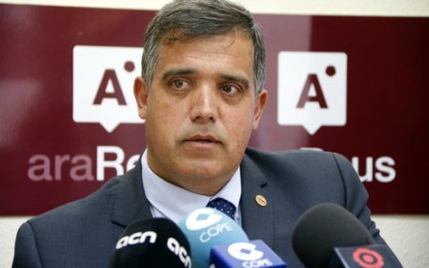 Jordi Cervera en la seva etapa de regidor de l'Ajuntament de Reus amb la seva formació Ara Reus. FOTO: ACN.