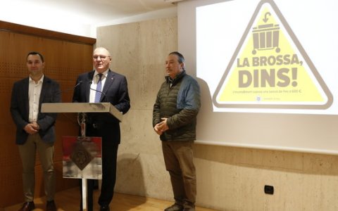 L'alcalde Carles Pellicer en una compareixença de premsa el 13 de febrer passat. FOTO: ACN.