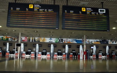Una imatge de l'interior de la terminal de l'aeroport de Reus. FOTO: ACN.