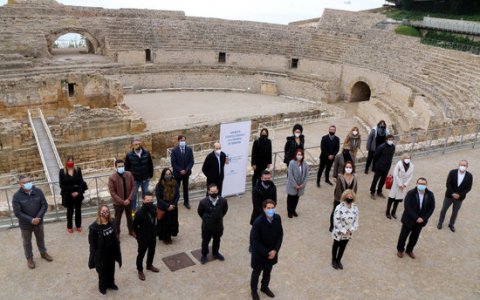 Presentació de la nova associació a l'amfiteatre de Tarragona. FOTO: ACN.