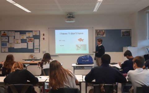 Una imatge d'una classe presencial a l'EIC. FOTO: CEDIDA.