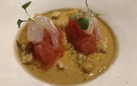 Un plat de gamba fet per Aitor López. FOTO: CEDIDA.