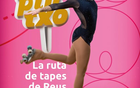 El cartell amb la patinadora Laia Lloses. FOTO: CEDIDA.