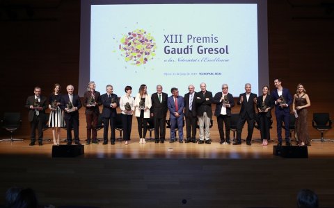 La foto de tots els guardonats. FOTO: CEDIDA.