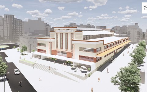 Imatge virtual de com quedarà el mercat després de la construcció del GastroMercat. FOTO: CEDIDA.