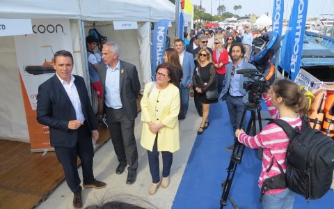 Les autoritats durant la inauguració de l'esdeveniment referent en el sector de la nàutica que es fa a Cambrils. FOTO: CEDIDA.