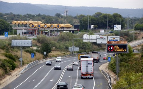 Vista de l'N-340 a l'alçada de l'accés del peatge d'Altafulla-Torredembarra. FOTO: CEDIDA.