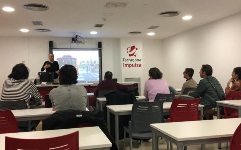 Una de les darreres sessions que va organitzar Open Data Lab a Tarragona Impulsa. FOTO: CEDIDA.