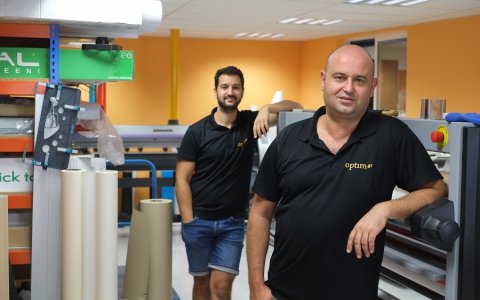 El projecte emprenedor d'Optim.Gr, una empresa de disseny i publicitat, creix. FOTO: CEDIDA.