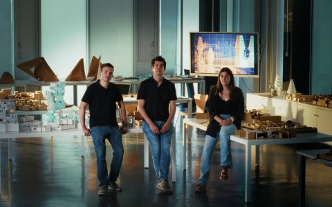 David Moreno García, Albert Samper Sosa i Cèlia Mallafrè Balsells, els fundadors d’Scandraw.