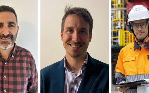 Jordi Badia, Lluís Valle i Javier Garbín, tres dels alumnes de la primera edició del màster.