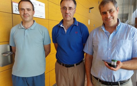 D’esquerra a dreta, David Girbau, Ramon Villarino i Antonio Lázaro, tres dels responsables del projecte.