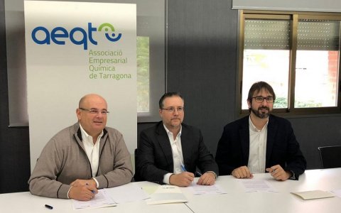 Una imatge de la signatura de l'acord. FOTO: CEDIDA.