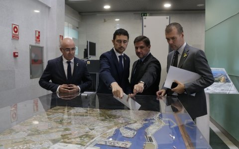 Calvet y Cruset avanzaron algunos de los ejes de la nueva etapa que se abrirá en el Port a finales de noviembre. FOTO: CEDIDA.
