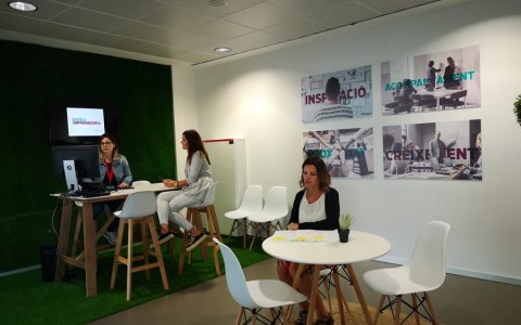 La nova oficina per als emprenedors està ubicada a la planta baixa del Tecnoparc. FOTO: CEDIDA.