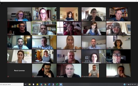Un imatge de la reunió telemàtica. FOTO: CEDIDA.