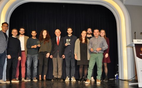 La foto de família dels guardonats per la Fundació Gresol. FOTO: CEDIDA.