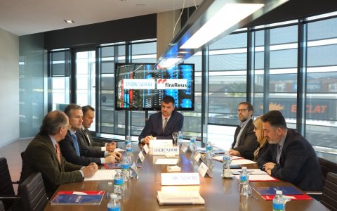 La taula rodona va tenir lloc a les instal·lacions de firaReus. FOTO: XAVI JURIO.