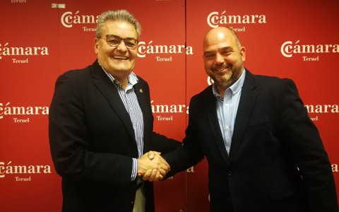 Els presidents dels ens camerals, a Terol. FOTO: CEDIDA.