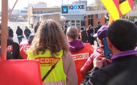 Els manifestants dirigint-se cap a Iqoxe. FOTO: ACN.
