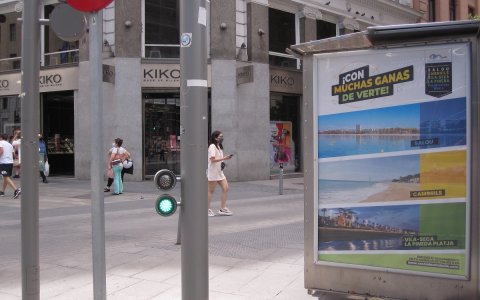 Una promoció de la Costa Daurada a la Gran Via de Madrid.