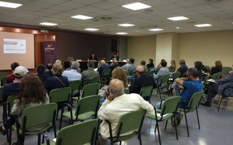 La xerrada del CEO de Factor Energia , a l'octubre, una de les activitats que s'ha fet en el marc del conveni. FOTO: CEDIDA.