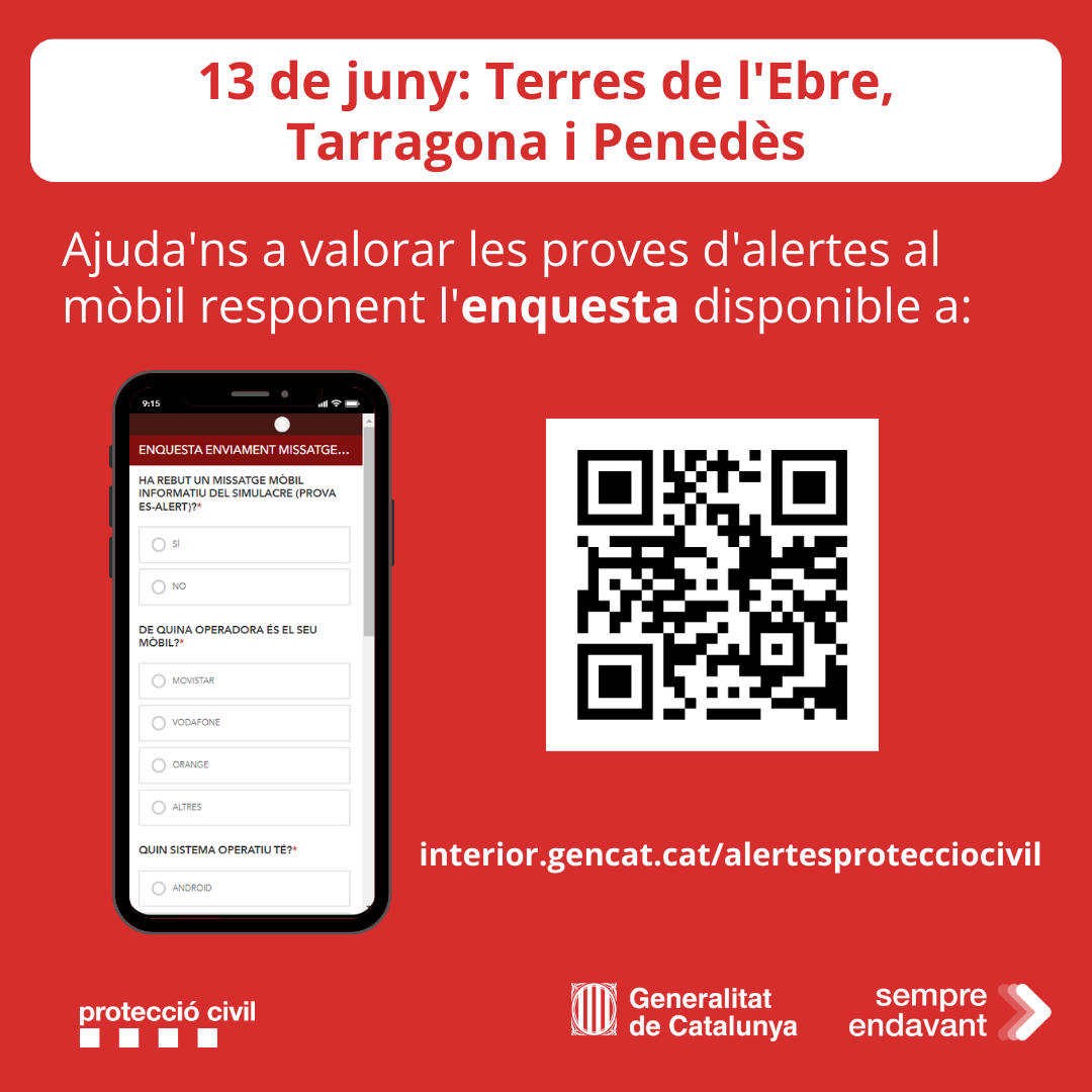 QR amb accés a l’enquesta | Generalitat de Catalunya